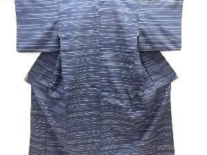 横段織り出し手織り紬着物アンサンブル